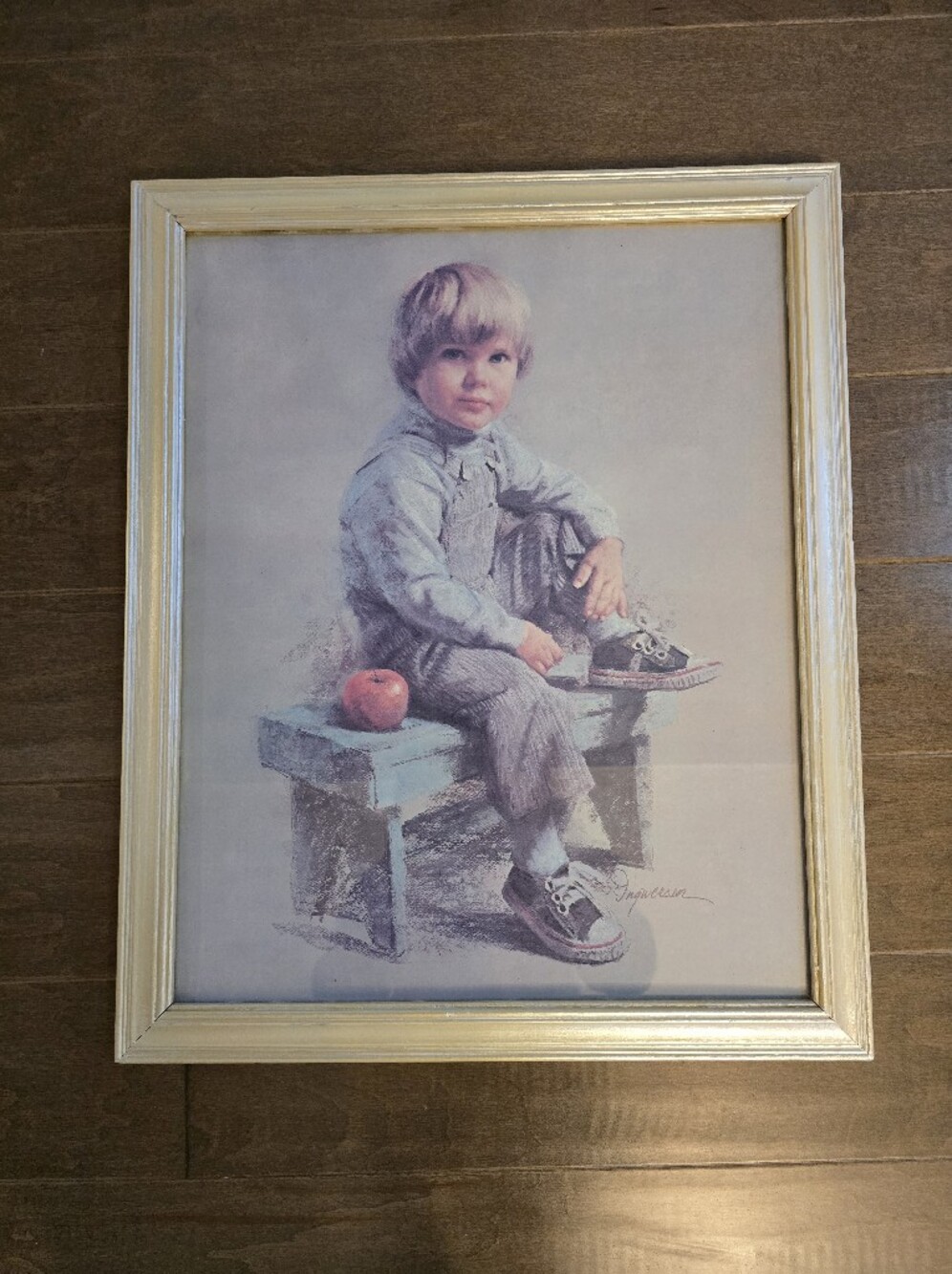 Vintage 1979 lithograph print titled "Jamie Ingwersen"